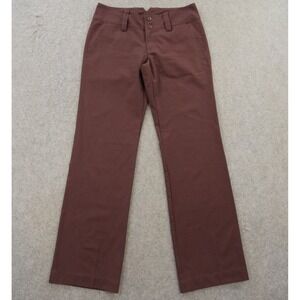 Patagonia Pants Womens 6 Burgundy Red Flat Front Wetsen Boot Leg Mid Rise